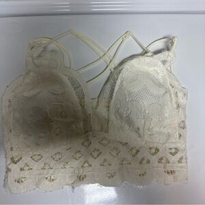 Zenana Outfitters Cream Lace Bandeau